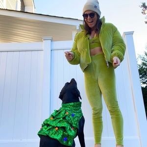 Brand New Fabletics Velour Set with Vanessa Hudgens